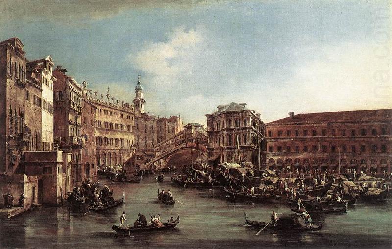 GUARDI, Francesco The Rialto Bridge with the Palazzo dei Camerlenghi dg china oil painting image